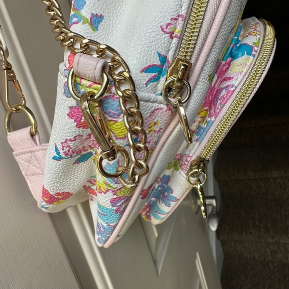 Betsey Johnson floral print Mini Backpack. - Picture 9 of 16